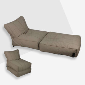 BEAN BAG BED CHAIR GRAY (FLIPPER)