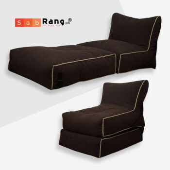 BEAN BAG BED CHAIR BLACK (FLIPPER)
