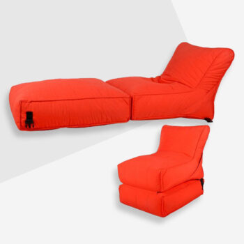 BEAN BAG BED CHAIR ORANGE (FLIPPER)
