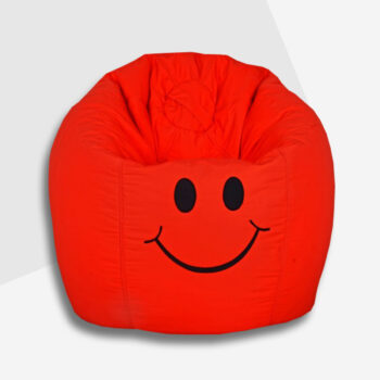 SMILEY BEAN BAG RED